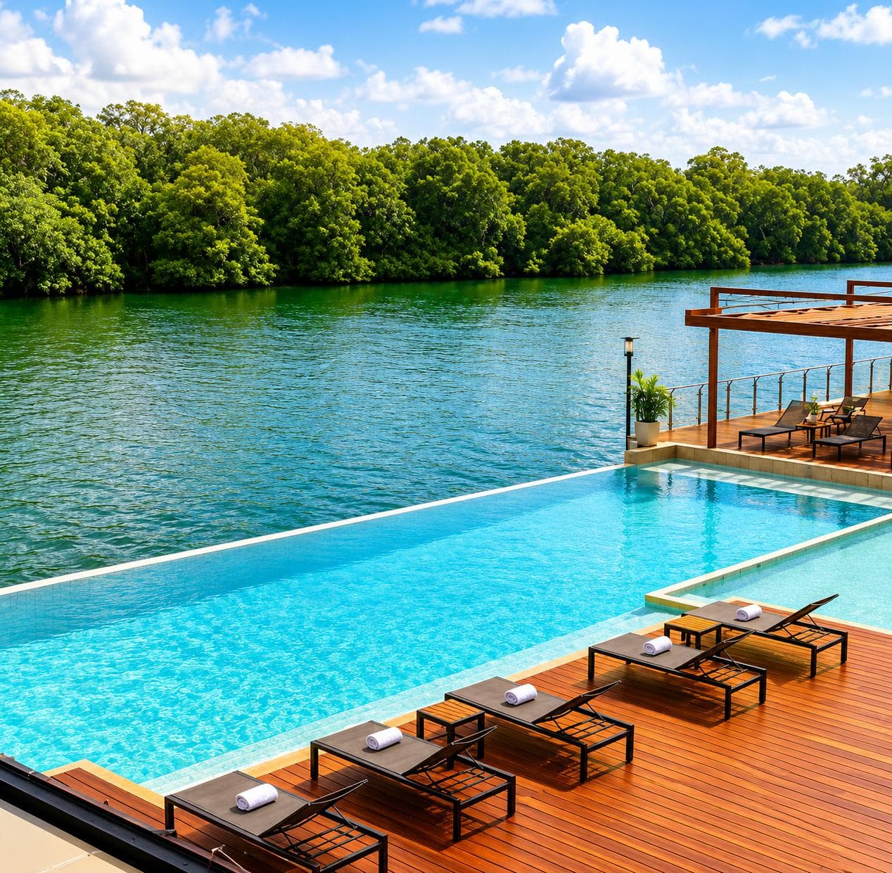 Poolside Bar & Riverside Pool